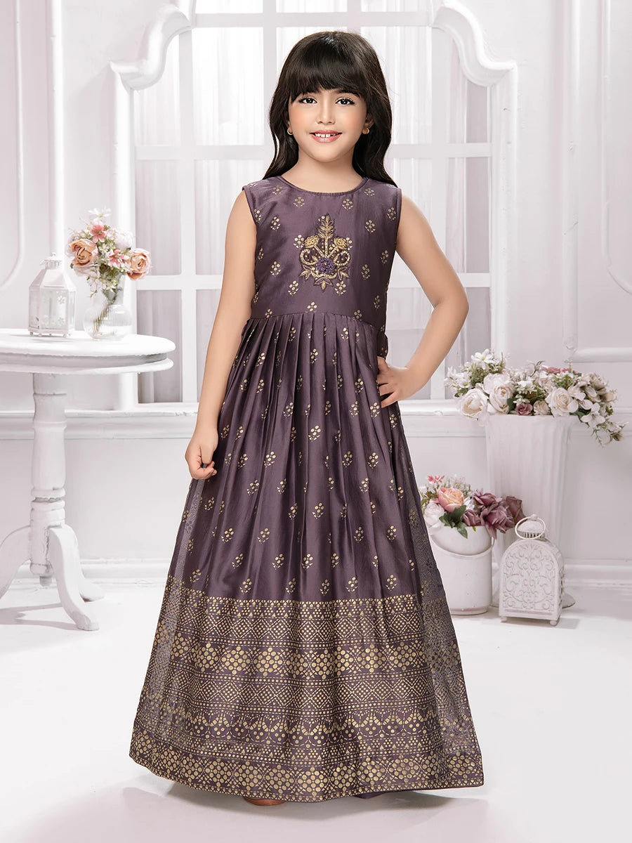 Modern Georgette Anarkali Gown | Stunning Flared Dress with Jacket