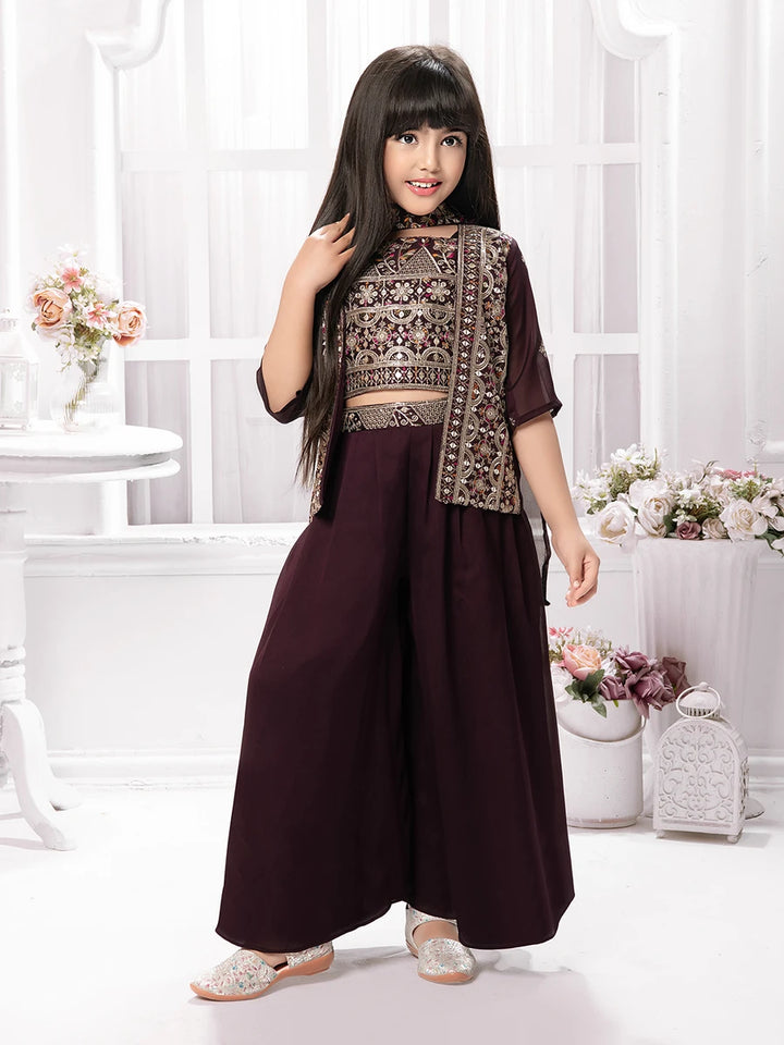 Starlit Elegance Palazzo Set | Party-Perfect Outfit for Kids