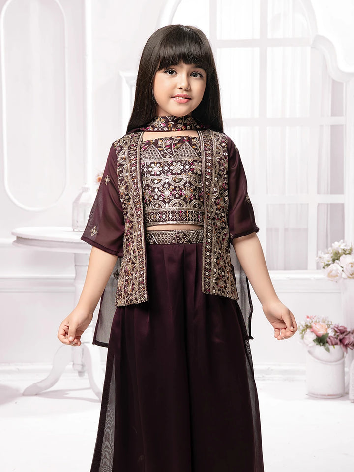Starlit Elegance Palazzo Set | Party-Perfect Outfit for Kids