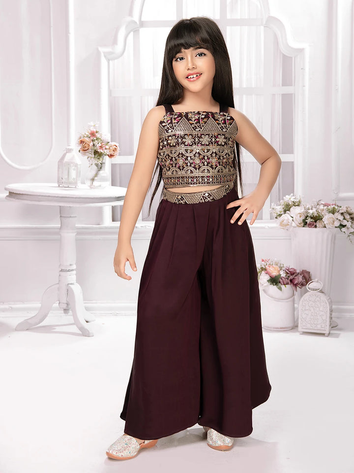 Starlit Elegance Palazzo Set | Party-Perfect Outfit for Kids