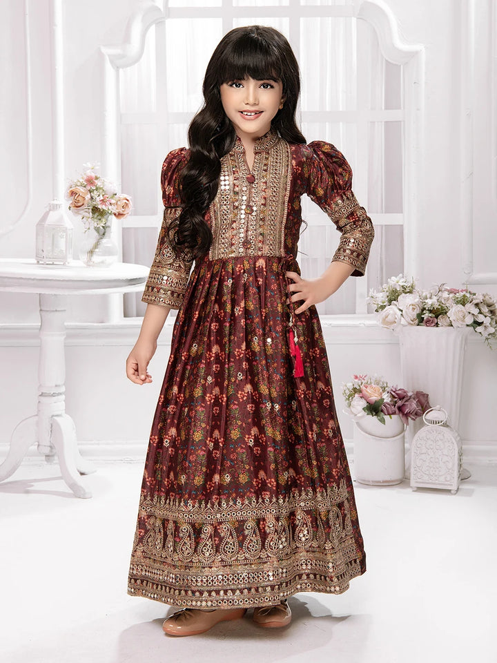 Beautiful Embellished Kids Anarkali | Stylish Party Dress