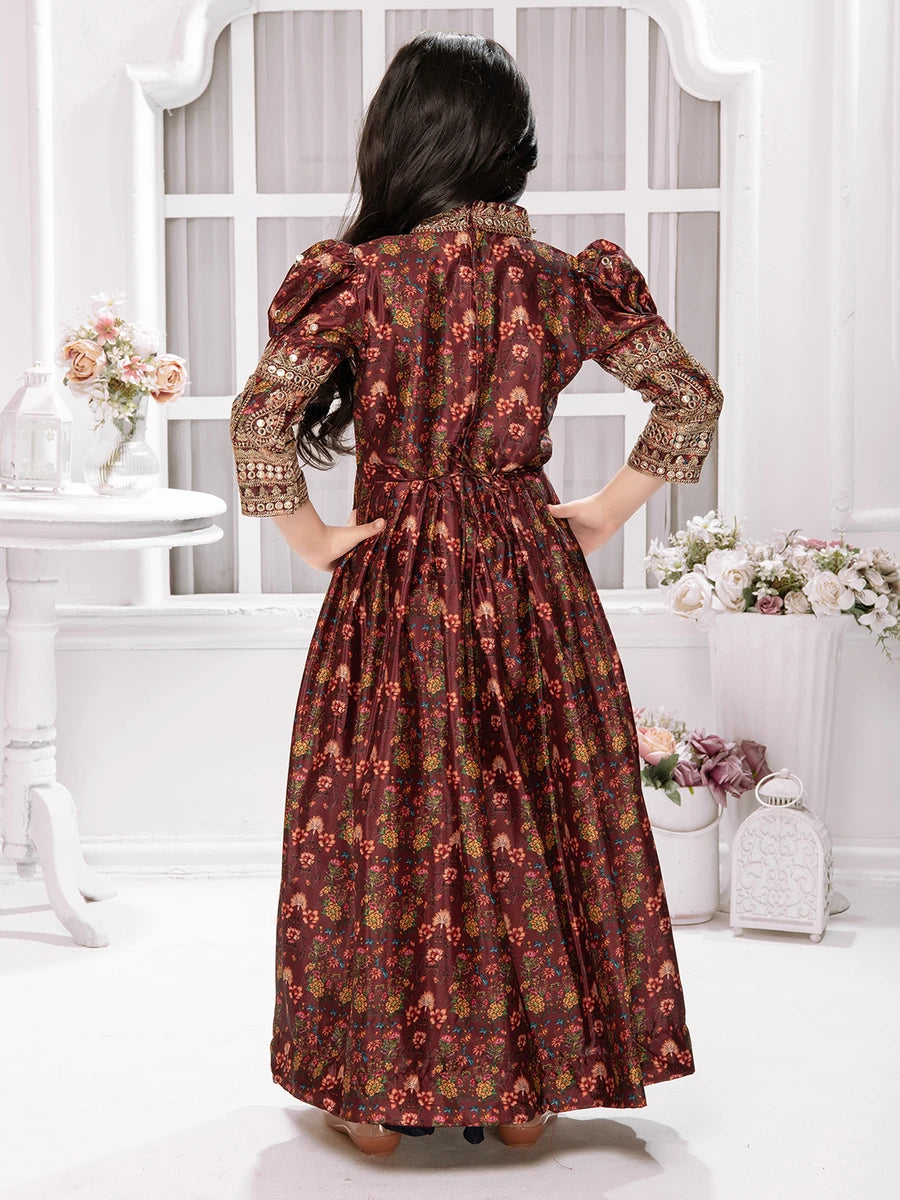 Beautiful Embellished Kids Anarkali | Stylish Party Dress