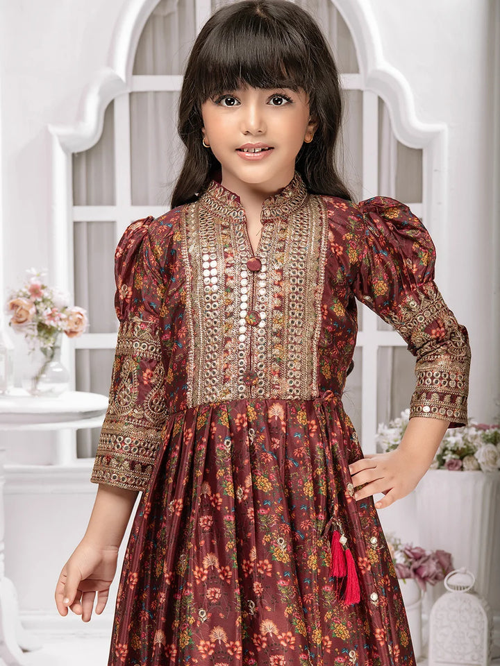 Beautiful Embellished Kids Anarkali | Stylish Party Dress