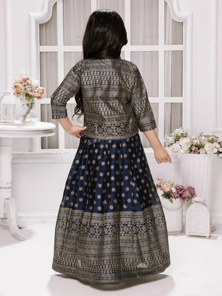 Modern Georgette Anarkali Gown | Stunning Flared Dress with Jacket