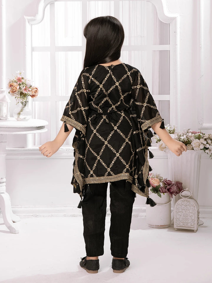 Trendy Black Kaftan Dress for Girls | Perfect Party Wear Look