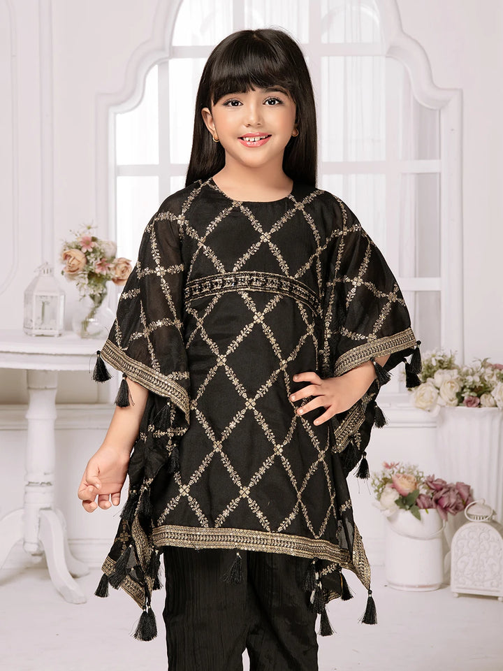 Trendy Black Kaftan Dress for Girls | Perfect Party Wear Look