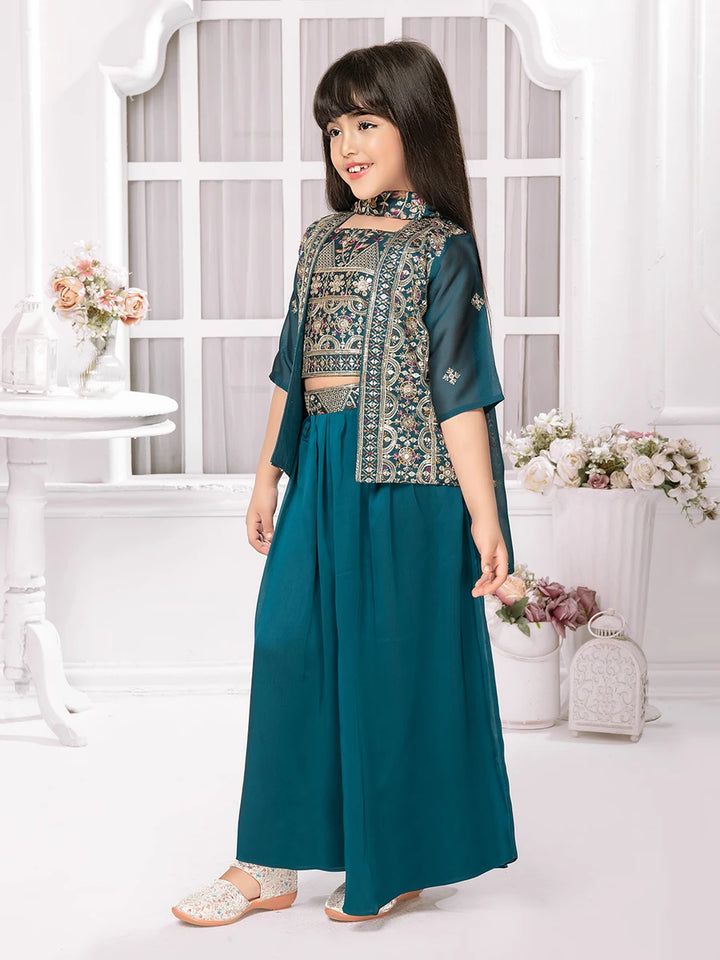 Starlit Elegance Palazzo Set | Party-Perfect Outfit for Kids