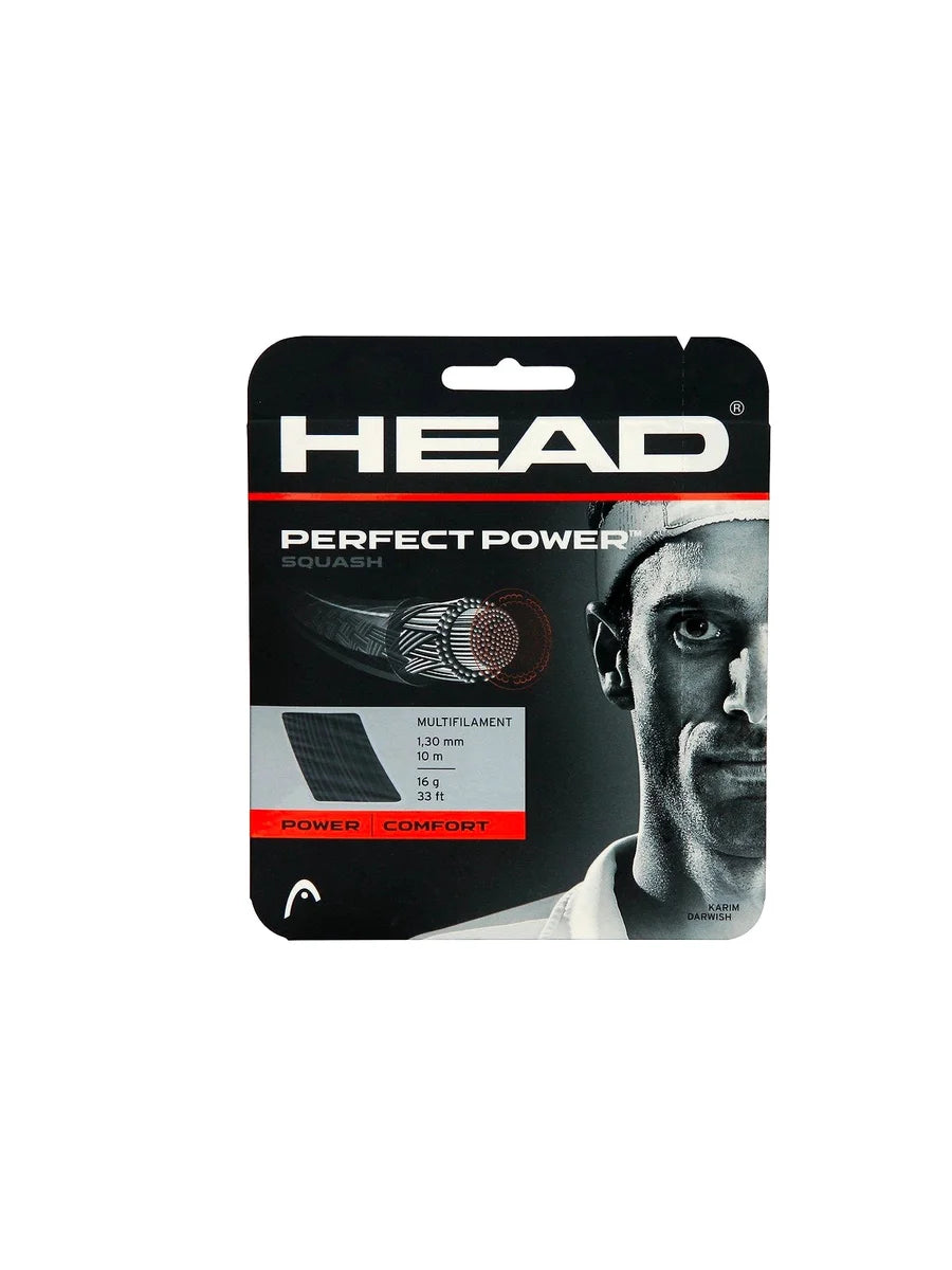 Head Perfect Power Squash String 16L (Black)