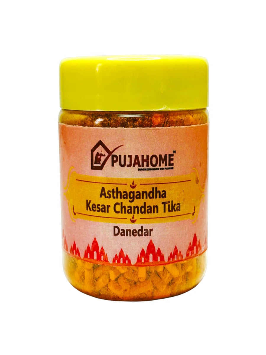 Premium Asthagandha Kesar Chandan Tika Danedar 100 Gram Box