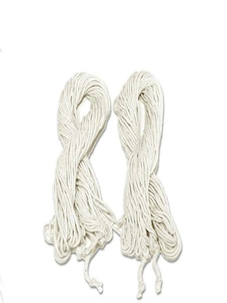 Pujhome Pure Cotton Janeu (Yagnopaveeth) White Cotton Janeu, Sacred Thread Janeu | Pack of 20 | Sacred Brahmin Thread for Puja & Personal Use