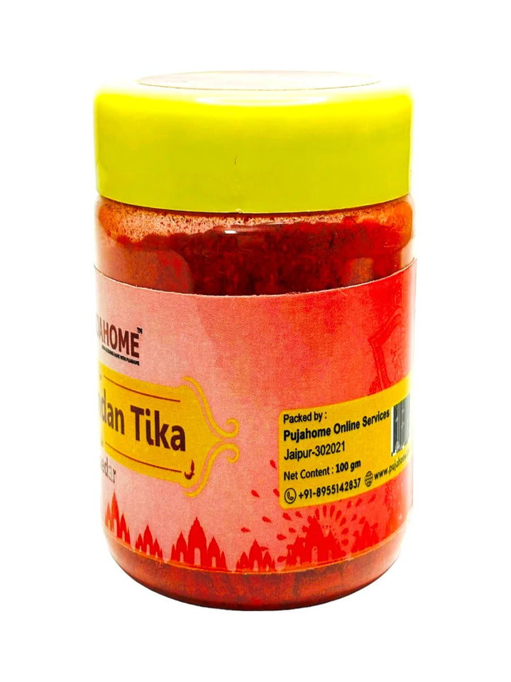 Premium Lal Chandan Tika Danedar 100 Gram Box