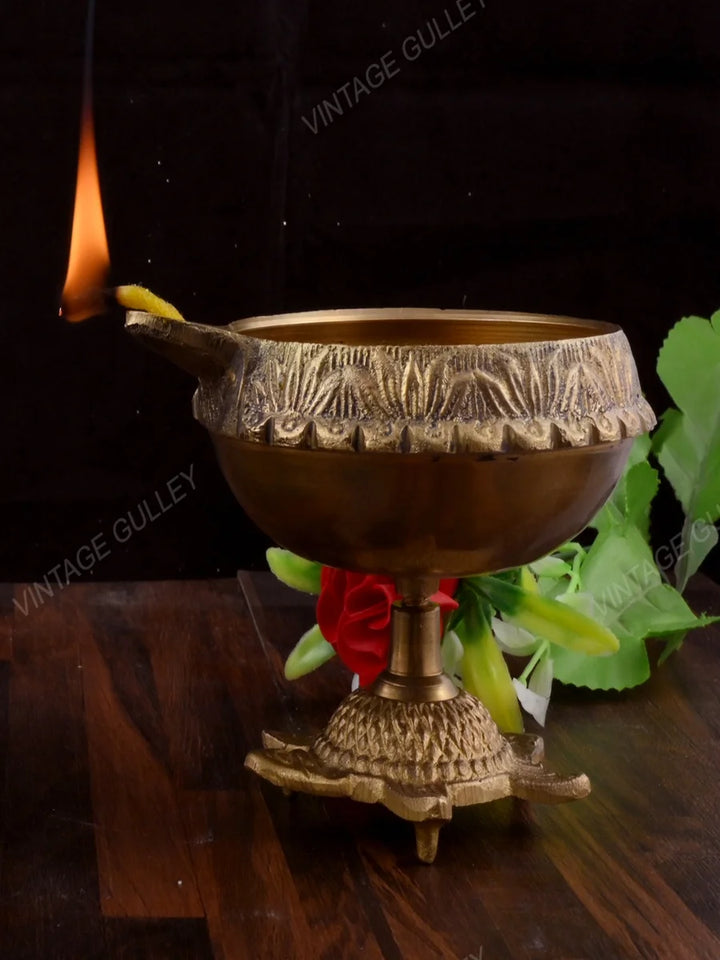 Brass Deepak | Quality Handmade Diya for Spiritual Decor and Gifting
