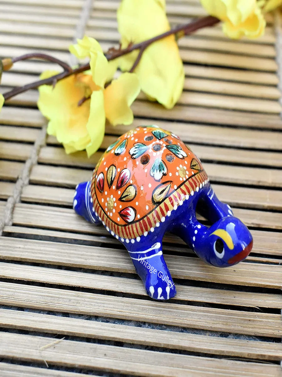 Handcrafted Metal Tortoise Agarbatti Stand | Decorative Religious Item
