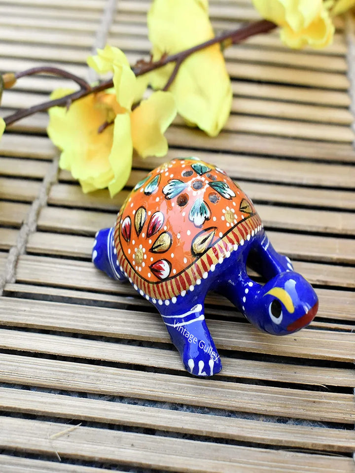 Handcrafted Metal Tortoise Agarbatti Stand | Decorative Religious Item
