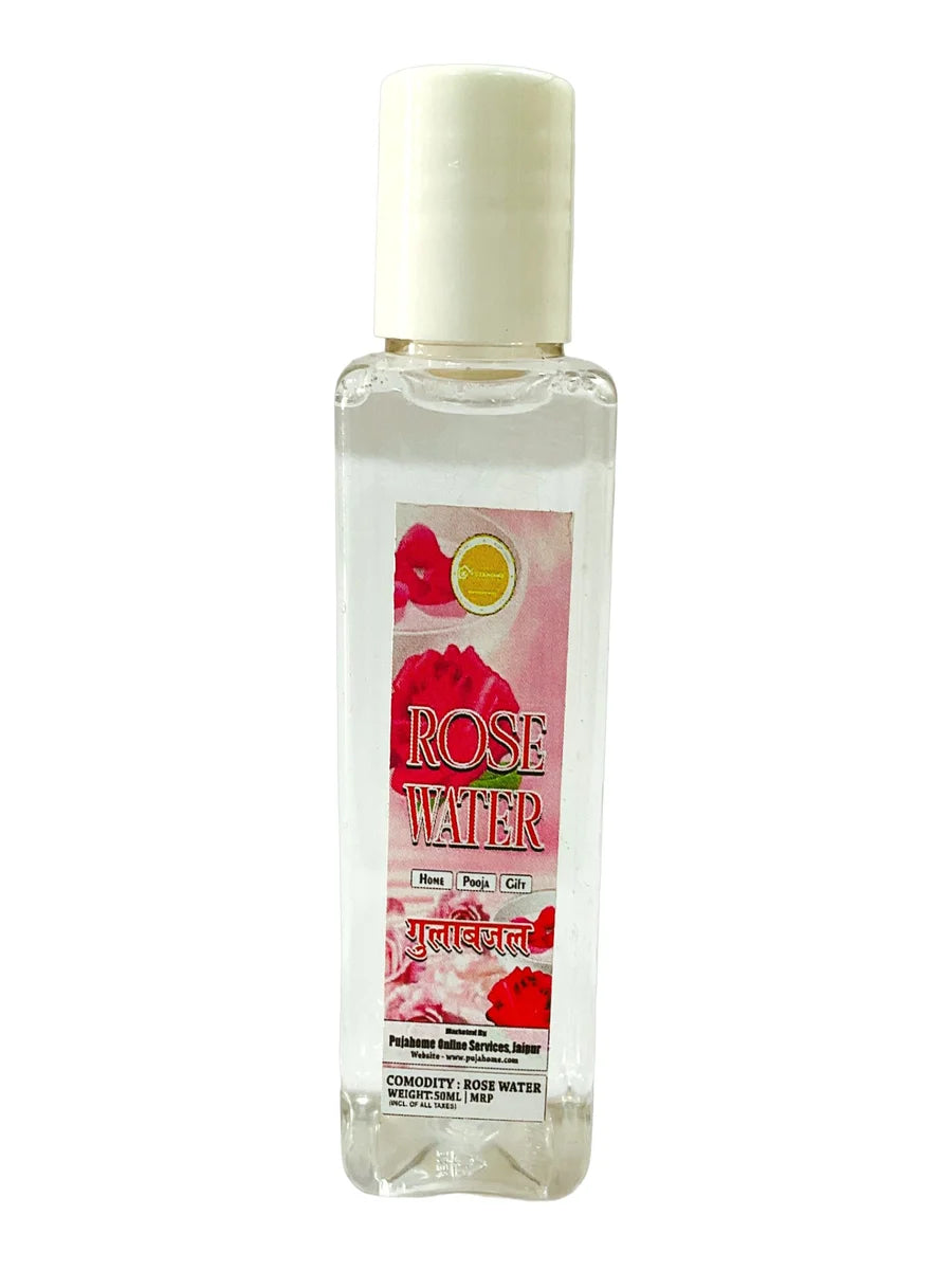 Rose Water For Puja | Gulab Jal For Puja Purpose (Pack Of 2) 50ML each