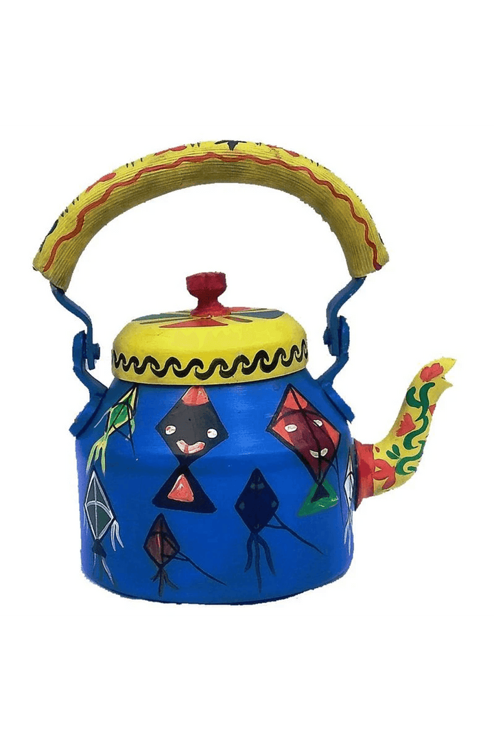Designer Handpainted Tea Kettle | Stylish Home Decor & Serving