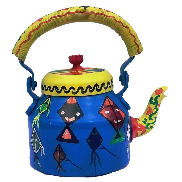 Designer Handpainted Tea Kettle | Stylish Home Decor & Serving