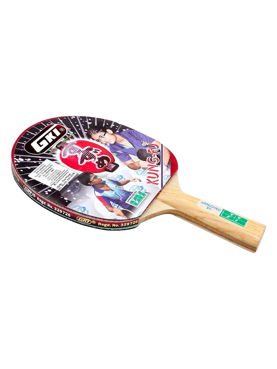GKI Kung Fu Table Tennis Bat: Professional Ping Pong Racket for Explosive Attacking Play