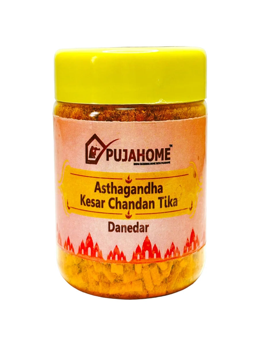 Premium Asthagandha Kesar Chandan Tika Danedar 100 Gram Box