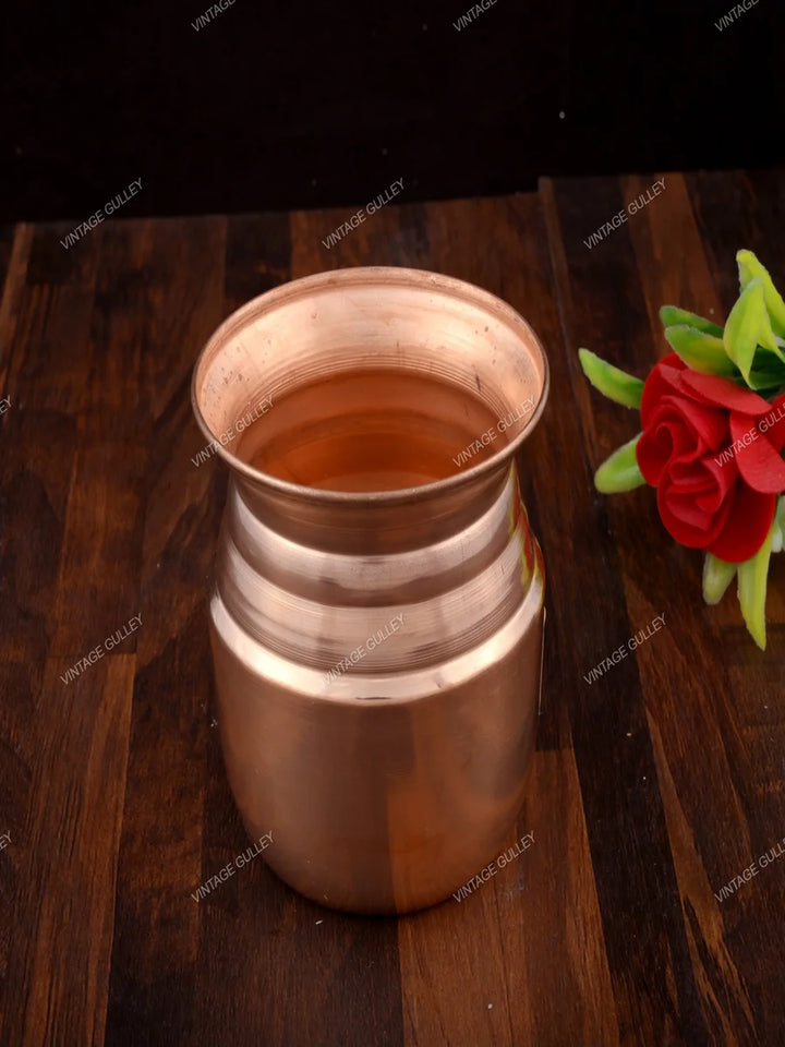 Copper Lota for Rituals | High-Quality Copper Religious Item