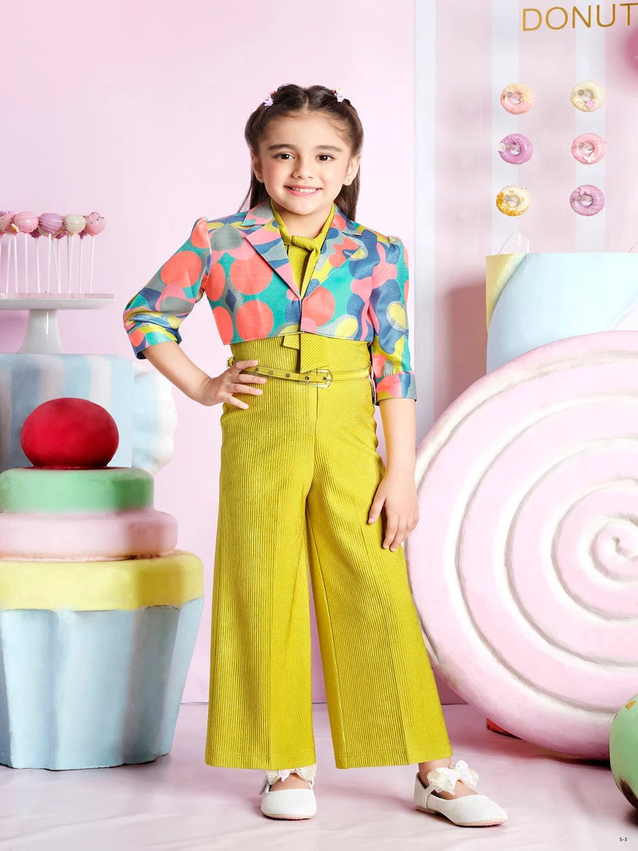Trendy Yellow Jumpsuit | Satin & Hosiery | Perfect Party Outfit