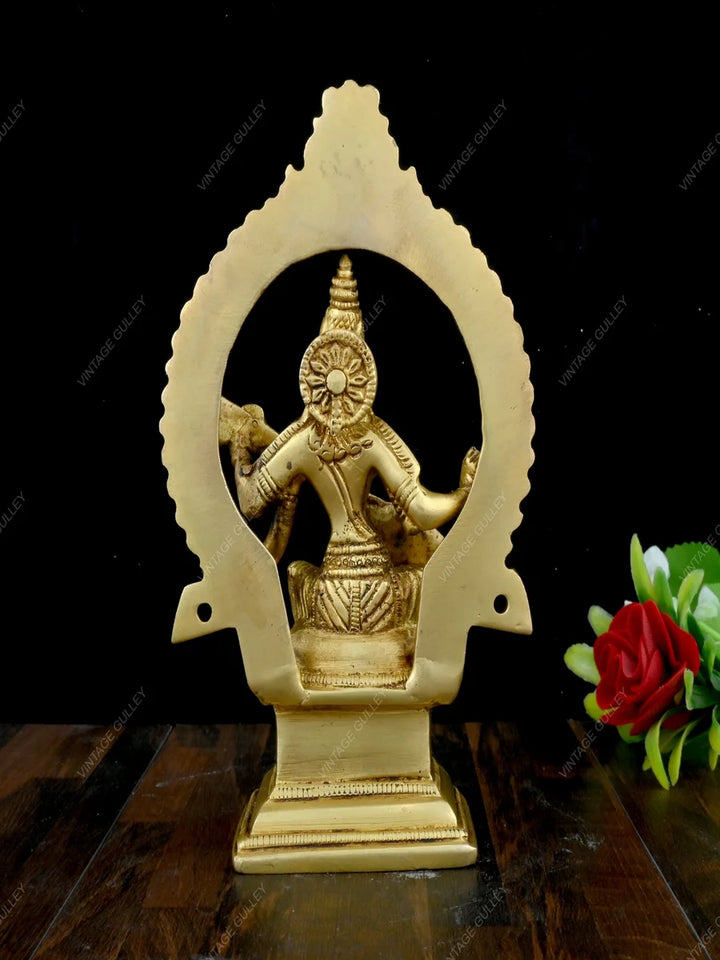 Brass Saraswati Statue | Handmade Hindu God Murtis | Perfect Gift Idea