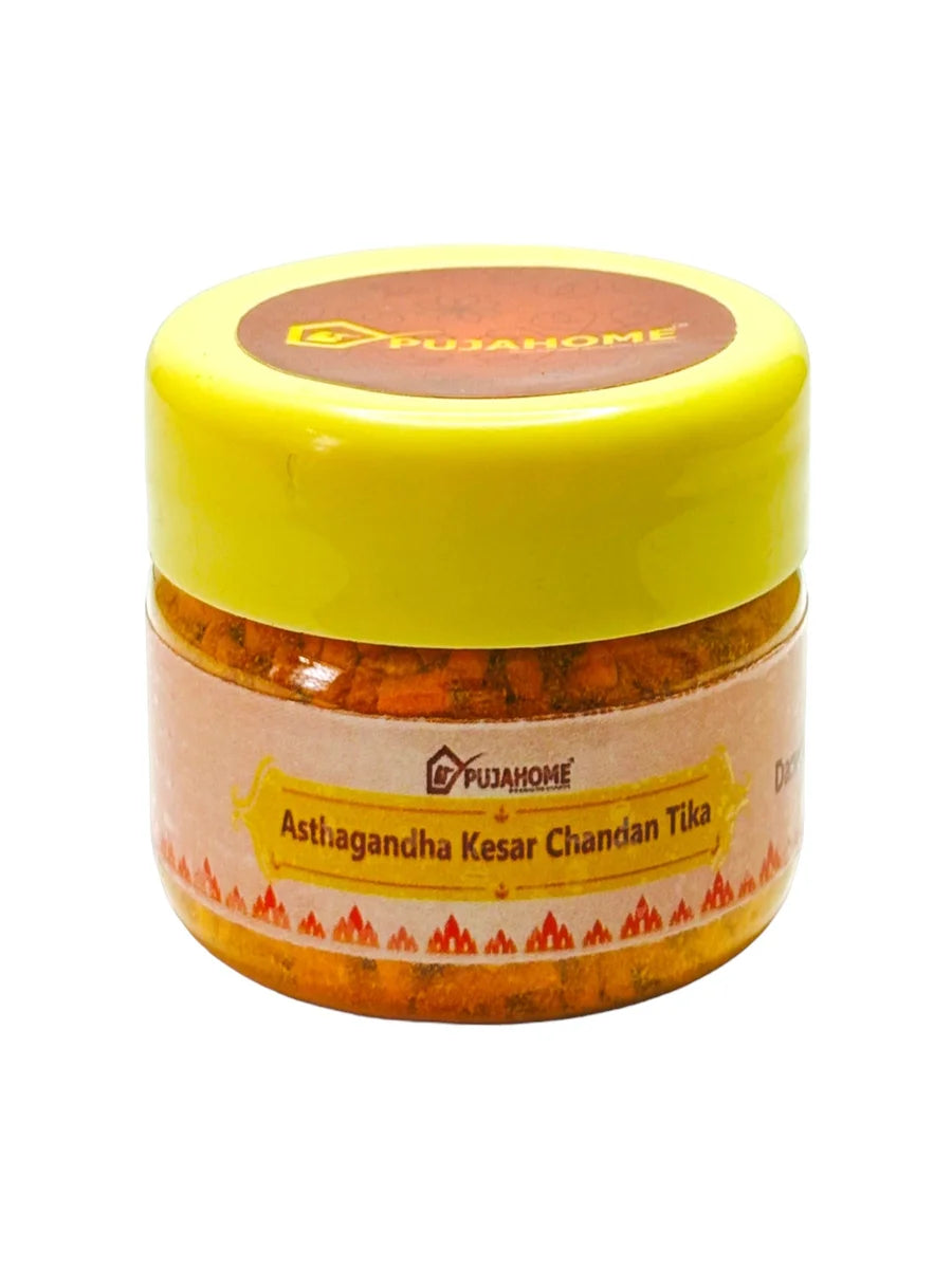 Premium Asthagandha Kesar Chandan Tika Danedar 50 Gram Box