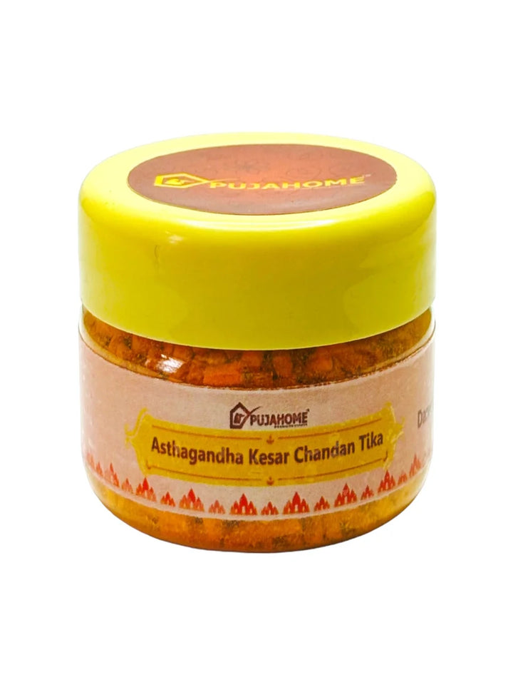 Premium Asthagandha Kesar Chandan Tika Danedar 50 Gram Box