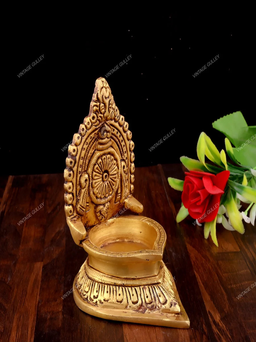 Brass Diya | Decorative Home Accent for Festivals & Pooja Ceremonies