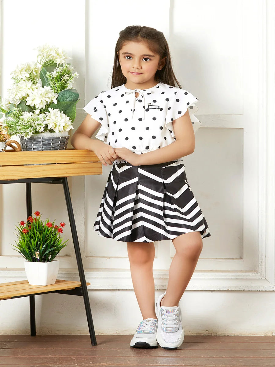 Black Skirt Top Set | Festive Ethnic Wear for Girls & Teens