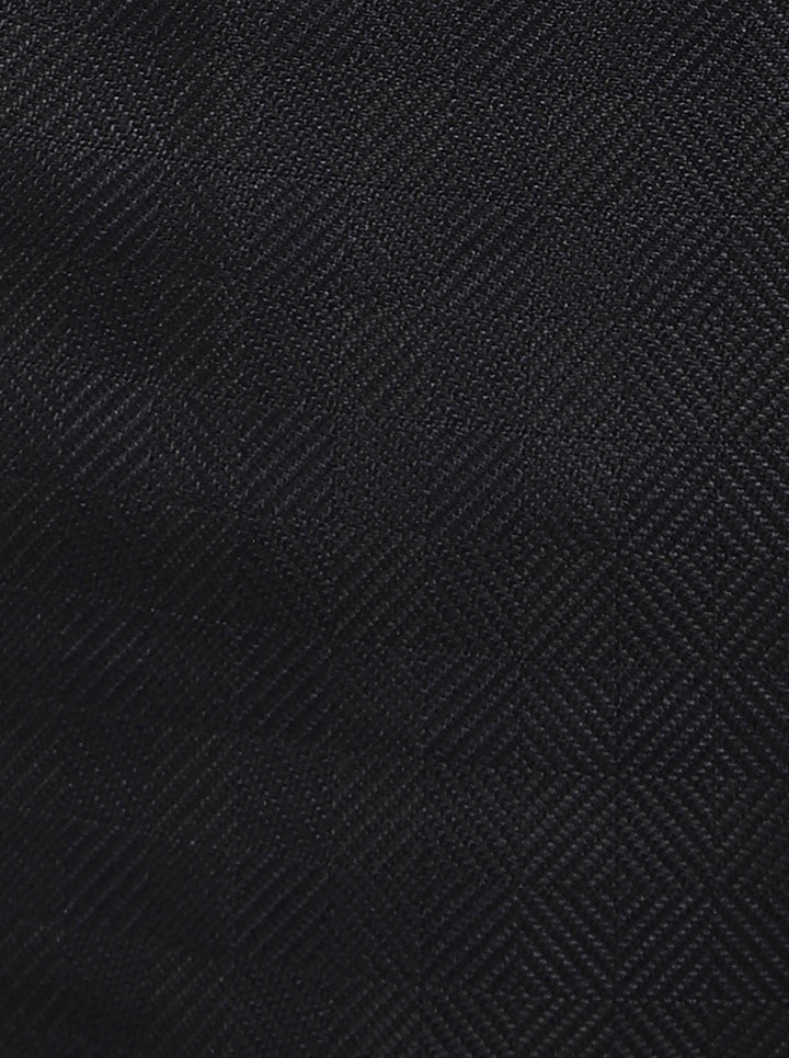 Comfortable Black Jodhpuri Suit for men with mandarin collar design.