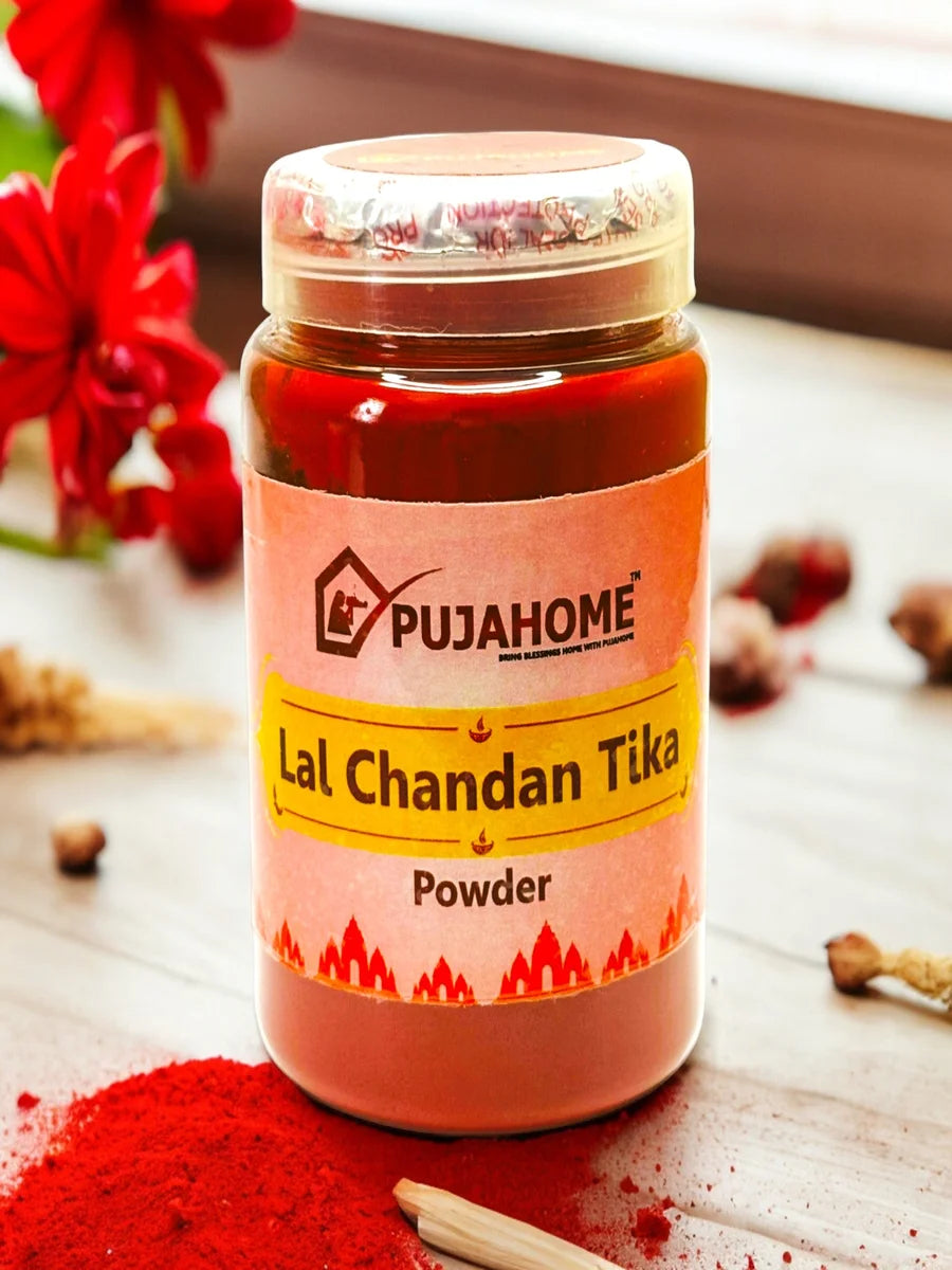 Premium Lal Chandan Tika Powder 100 Gram Box