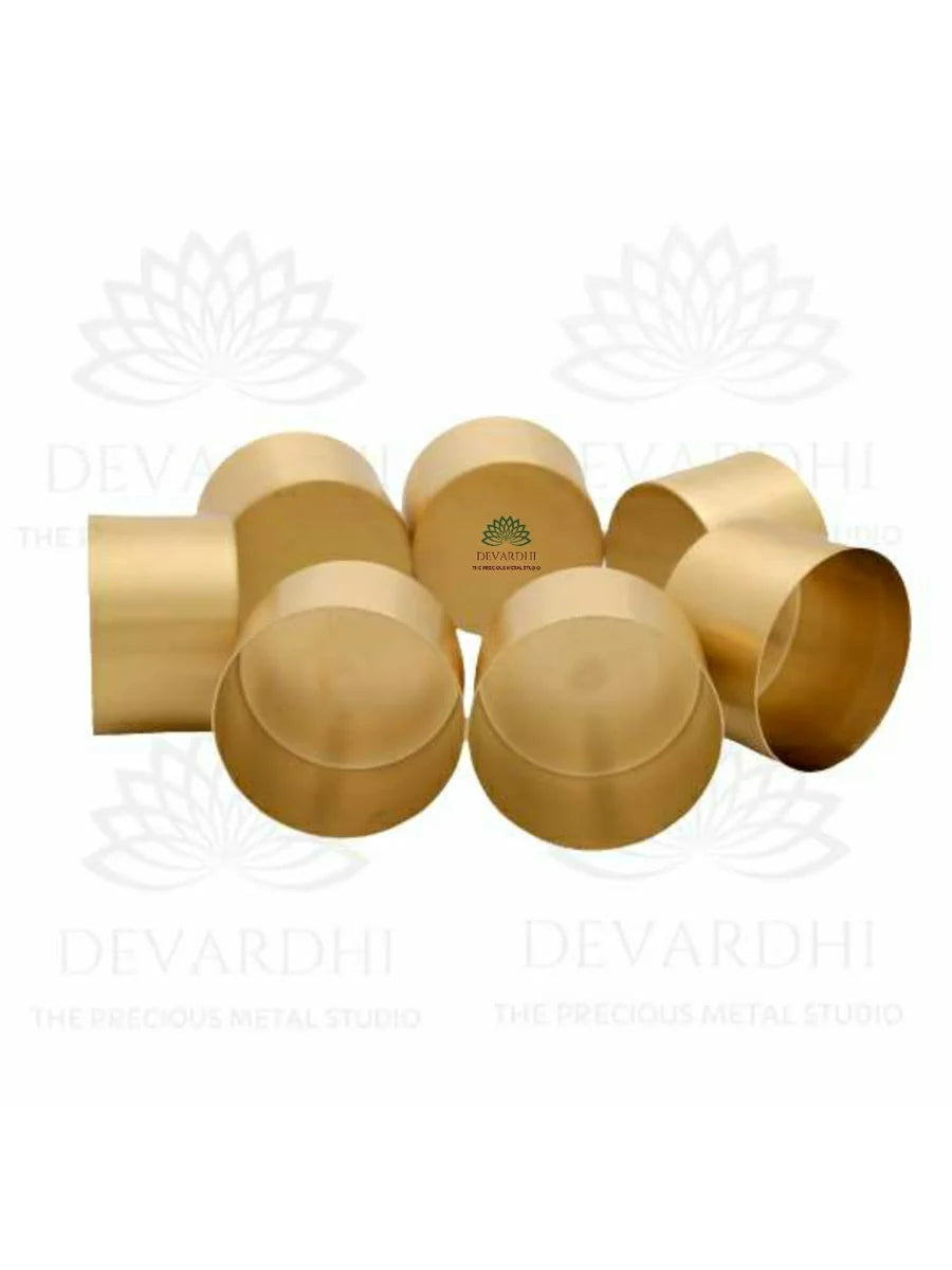 Madhuryam | Traditional Brass Spice Storage Box with 7 Bowls & Spoon