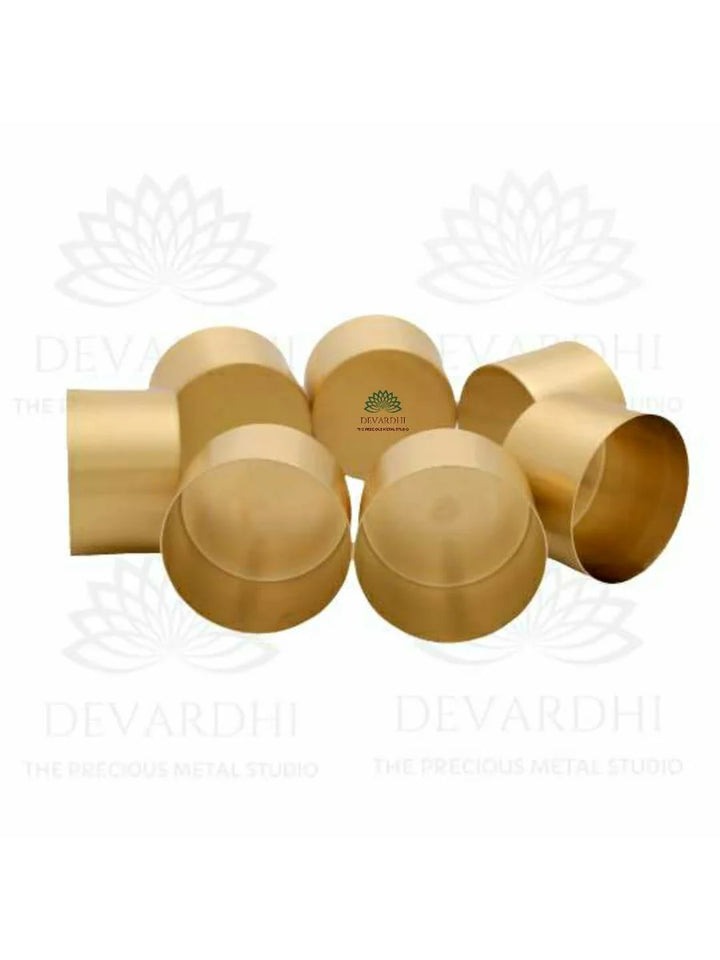 Madhuryam | Traditional Brass Spice Storage Box with 7 Bowls & Spoon