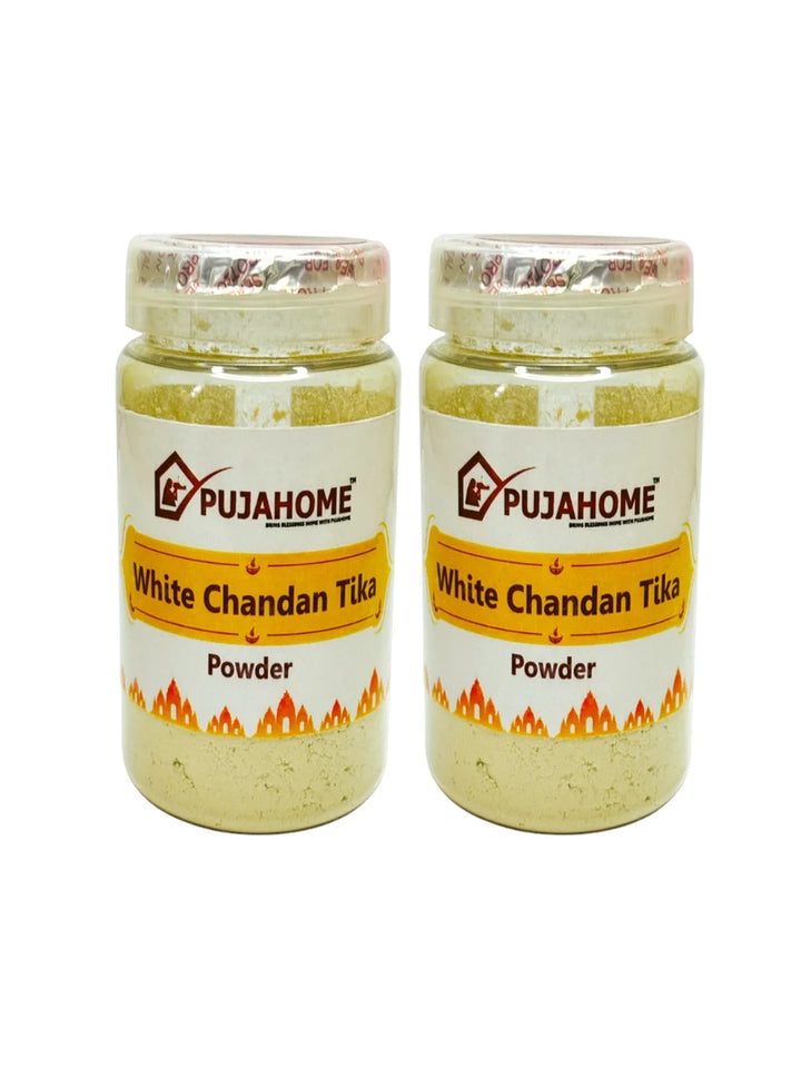 Premium White Chandan Tika Powder 100 Gram Box