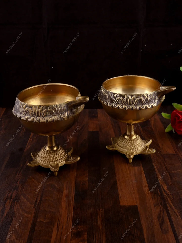 Brass Diya | Handcrafted Brass Deepak for Special Occasions