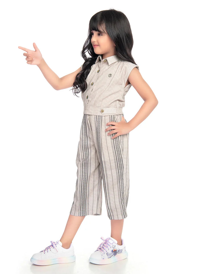 Fawn Colored Culottes | Chic Girls Flowy Pants for Relaxed Fit