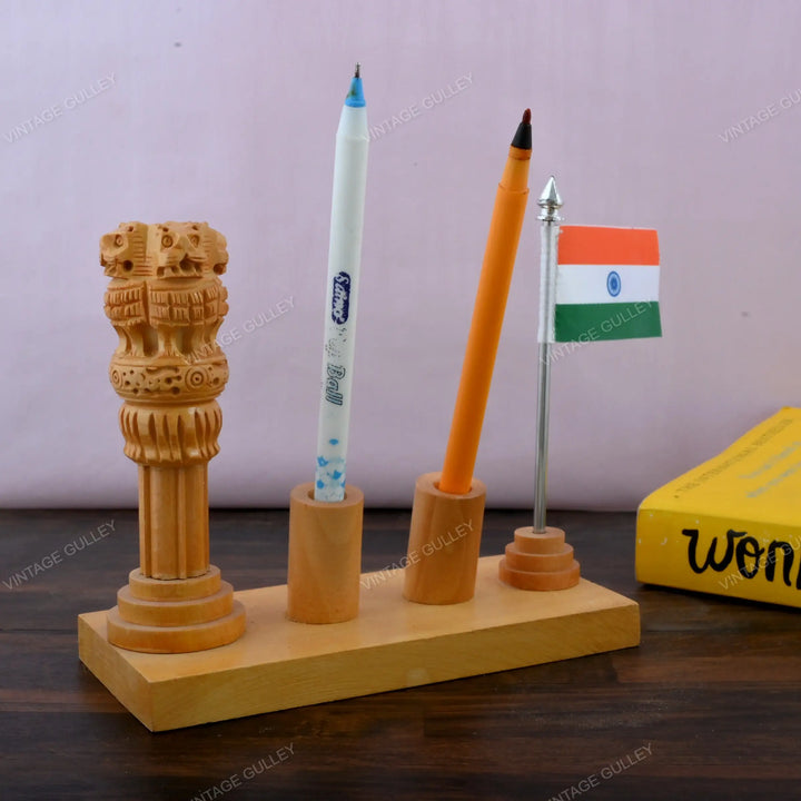 Wooden Pen Stand | Premium Quality Desk Organizer | Perfect Gift for Any Occasion