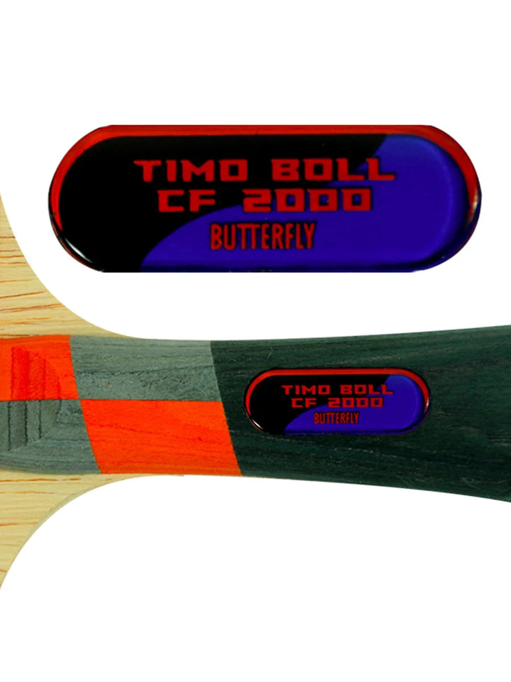 Butterfly Timo Boll CF 2000 Shakehand Ping Pong Paddle: High-Speed Table Tennis Bat for Novice to Intermediate Players