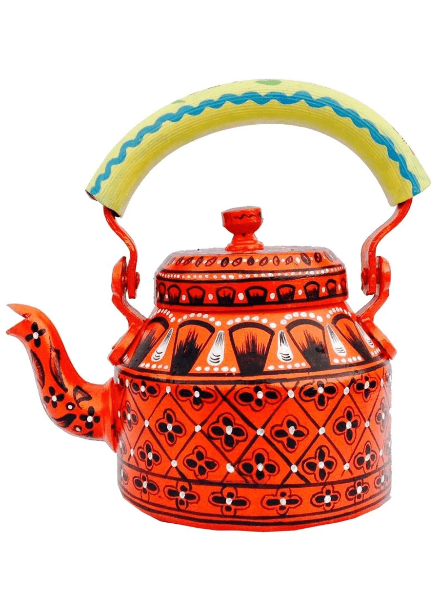 Designer Painted Kettle 1L | Elegant Serveware for Parties