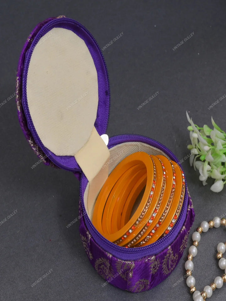 Embroidery Bangle Box Organizer | Stylish Storage Solution for Bangles