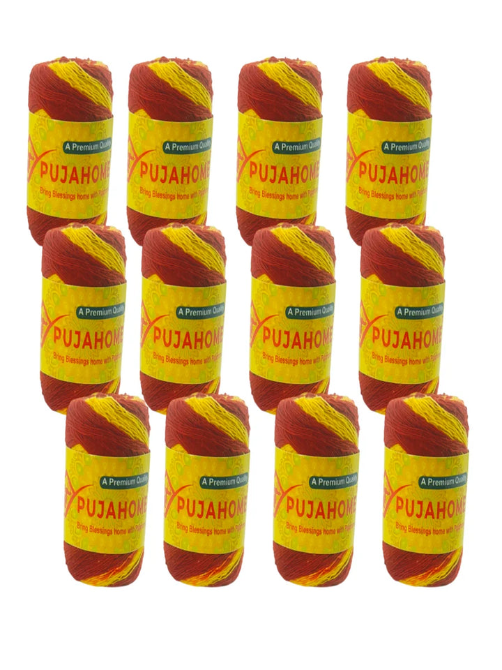 Kalawa Raksha Sutra Moli Dhaga 100% Cotton - Each 10 Grams (Pack of 12)