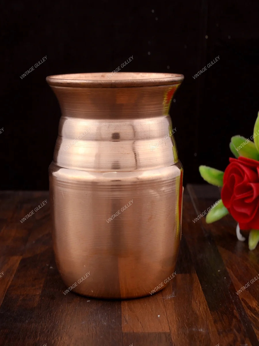 Copper Lota for Rituals | High-Quality Copper Religious Item