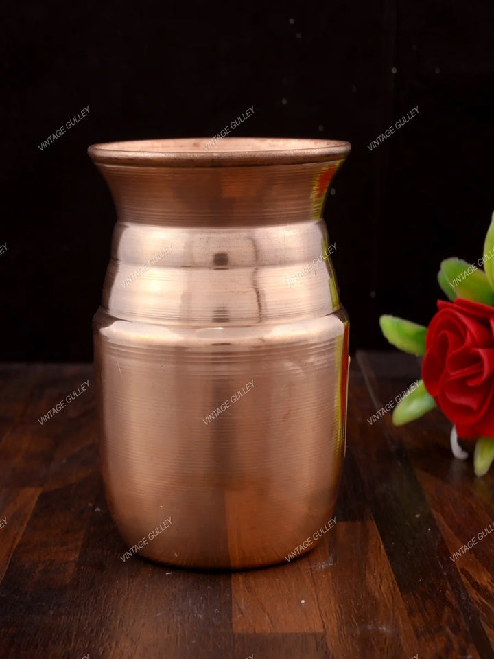 Copper Lota for Rituals | High-Quality Copper Religious Item
