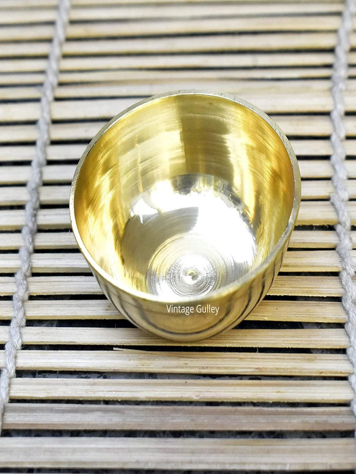 Brass Katori | Handcrafted Religious Item for Worship and Decor