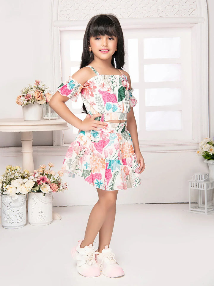Cream Skirt Set for Girls | Buy Stylish & Trendy Skirt Set