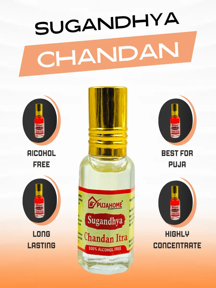 Sugandhya Chandan Itra For Puja 5ML (Pack of 6)