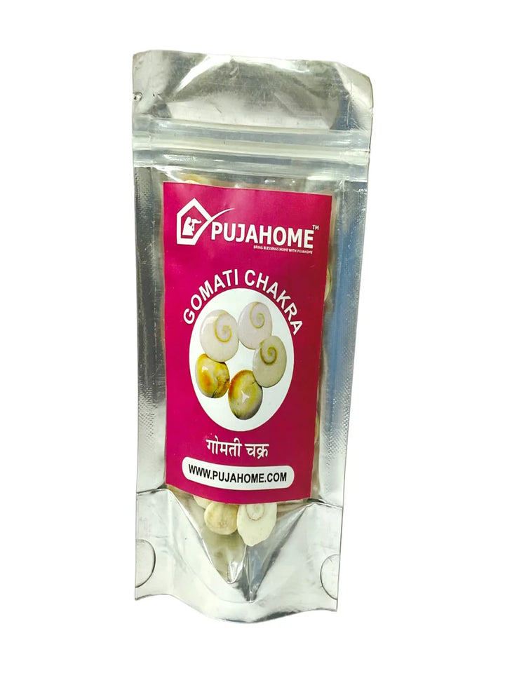 Natural Gomati Chakra Original for Puja (White)
