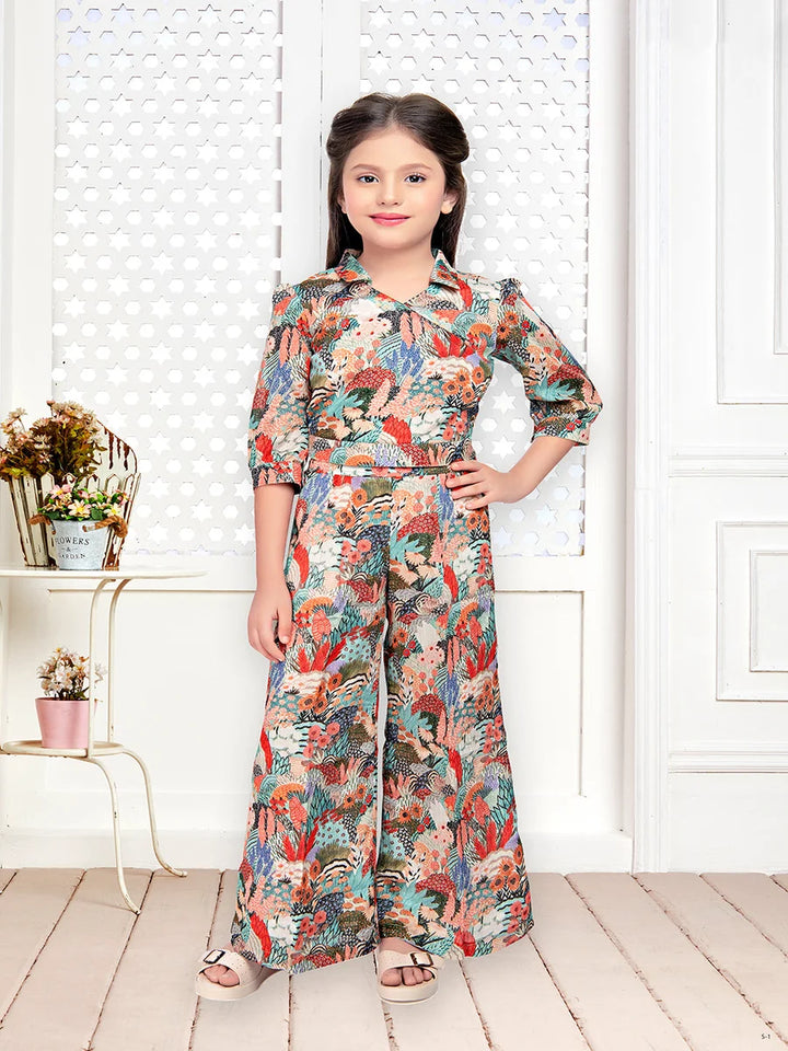Rust Colored Palazzo Set | Comfortable Girls’ Pant Suit