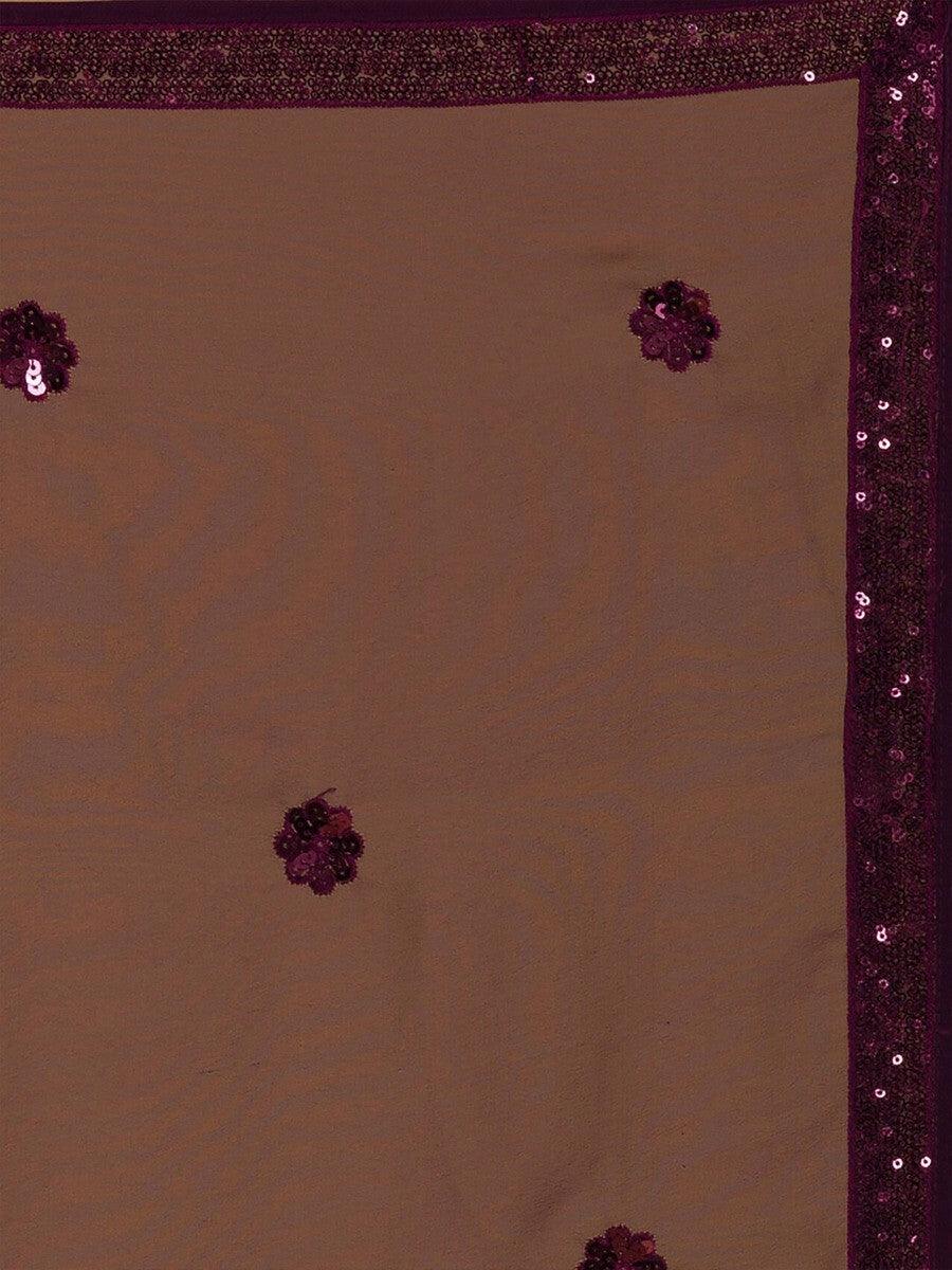 Showstopping Purple Lehenga Choli | Embroidered Georgette for Receptions